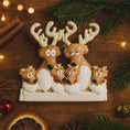 Load image into Gallery viewer, Family of 6 Reindeer Ornament | Personalized Christmas Gift | Custom Names Holiday Decor | Winter Keepsake