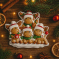 Load image into Gallery viewer, Family of 4 Reindeer Ornament | Personalized Christmas Gift | Custom Names Holiday Decor | Winter Keepsake