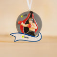 Load image into Gallery viewer, Decorative ornament with a boxer design on a beige background