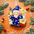 Load image into Gallery viewer, Personalized Wizard Girl Christmas Ornament | Fantasy Holiday Keepsake