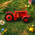 Load image into Gallery viewer, Red Tractor Personalized Ornament | Farmer Raised 3D Christmas Ornament