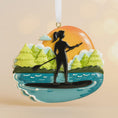 Load image into Gallery viewer, Stand Up Paddleboard Ornament for Women | Custom SUP Christmas Gift | Paddleboarding Outdoor Water Sport