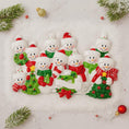 Load image into Gallery viewer, Snowman Family of 11 Christmas Ornament | Personalized Names and Year | Winter Tree Decor Keepsake
