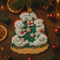 Load image into Gallery viewer, Seal Family of 5 Ornament | Personalized Coastal Christmas Decor