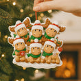 Load image into Gallery viewer, Family of 6 Reindeer Ornament | Personalized Names and Year | Festive Tree Decor Keepsake