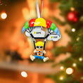 Load image into Gallery viewer, Personalized Parachute Ornament | Custom Name Christmas Gift | Skydiver Holiday Decoration for Kids and Adventurers