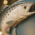 Load image into Gallery viewer, Close-up of a Trout fish with a blurred background