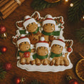 Load image into Gallery viewer, Reindeer Family of 5 Christmas Ornament | Personalized Names and Year | Winter Tree Decor Keepsake