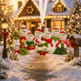 Load image into Gallery viewer, Snowman Family of 7 Christmas Ornament | Personalized Names and Year | Winter Tree Decor Keepsake