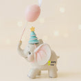 Load image into Gallery viewer, Baby’s First Christmas Elephant Ornament | Pink Balloon Christmas Keepsake | Personalized 3D Decor