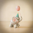 Load image into Gallery viewer, Baby’s First Christmas Elephant Ornament | Pink Balloon Christmas Keepsake | Personalized 3D Decor
