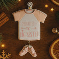 Load image into Gallery viewer, Personalized Big Sister Ornament | Pink Shirt & Shoes Keepsake