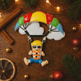 Load image into Gallery viewer, Personalized Parachute Ornament | Custom Name Christmas Gift | Skydiver Holiday Decoration for Kids and Adventurers