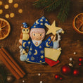 Load image into Gallery viewer, Personalized Wizard Girl Christmas Ornament | Fantasy Holiday Keepsake