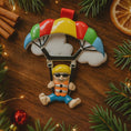 Load image into Gallery viewer, Personalized Parachute Ornament | Custom Name Christmas Gift | Skydiver Holiday Decoration for Kids and Adventurers