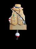 Load image into Gallery viewer, Fishing Ornament Personalized | Fisher Vest Ornament | Custom Fisherman Gift | Unique Christmas Keepsake