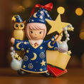 Load image into Gallery viewer, Personalized Wizard Girl Christmas Ornament | Fantasy Holiday Keepsake