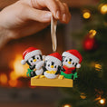 Load image into Gallery viewer, Personalized Baking Penguin Ornament | Family of 3 Christmas Keepsake