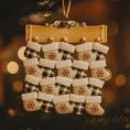 Load image into Gallery viewer, Personalized Family of 15 to 20 Christmas Stockings Ornament | Custom Keepsake