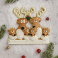 Load image into Gallery viewer, Family of 6 Reindeer Ornament | Personalized Christmas Gift | Custom Names Holiday Decor | Winter Keepsake