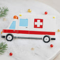 Load image into Gallery viewer, Personalized Ambulance Ornament | EMS Ornament with Name and Year | Paramedic Gift | Raised 3D Details