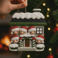 Load image into Gallery viewer, Personalized Family of 5 House Ornament | New Home Holiday Keepsake