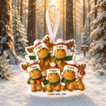 Load image into Gallery viewer, Reindeer Family of 5 Christmas Ornament | Personalized Names and Year | Winter Tree Decor Keepsake