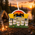 Load image into Gallery viewer, Personalized Family of 5 Camping Ornament | Sunset Lake, Handwritten Names