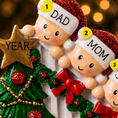 Load image into Gallery viewer, Personalized Family of 5 Christmas Ornament | Handwritten Names