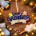 Load image into Gallery viewer, Personalized Little Brother Christmas Ornament | Custom Name Keepsake