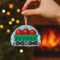 Load image into Gallery viewer, Personalized Family of 3 Train Ornament | Custom Christmas Decoration