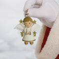 Load image into Gallery viewer, Decorative angel ornament held by a gloved hand against a white background
