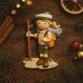 Load image into Gallery viewer, Personalized Girl Scout Ornament | Custom Hiking Scout Christmas Decor | Outdoor Camper Holiday Keepsake