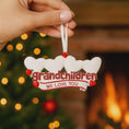 Load image into Gallery viewer, 4 Grandchildren Christmas Ornament | Personalized Grandkids Ornament | Custom Names & Year | Gift for Grandparents