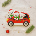Load image into Gallery viewer, Personalized 3 Family Ornament Polar Bear| Personalized Christmas Keepsake