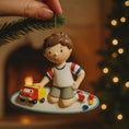 Load image into Gallery viewer, Personalized Trucker Boy Christmas Ornament