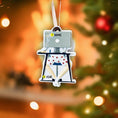 Load image into Gallery viewer, Decorative ornament with a person using a laptop, placed on a Christmas tree.