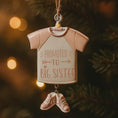 Load image into Gallery viewer, Personalized Big Sister Ornament | Pink Shirt & Shoes Keepsake