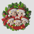 Load image into Gallery viewer, Personalized Family of 5 Christmas Ornament | Handwritten Names Keepsake