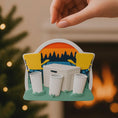 Load image into Gallery viewer, Personalized Family of 3 Camping Ice Bucket Ornament | Outdoor Christmas Decor