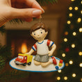 Load image into Gallery viewer, Personalized Trucker Boy Christmas Ornament