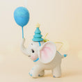 Load image into Gallery viewer, Baby’s First Christmas Elephant Ornament | Baby Boy Personalized Name and Year | 3D Ornament