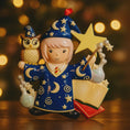 Load image into Gallery viewer, Personalized Wizard Girl Christmas Ornament | Fantasy Holiday Keepsake