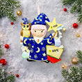 Load image into Gallery viewer, Personalized Wizard Girl Christmas Ornament | Fantasy Holiday Keepsake