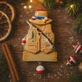 Load image into Gallery viewer, Fishing Ornament Personalized | Fisher Vest Ornament | Custom Fisherman Gift | Unique Christmas Keepsake
