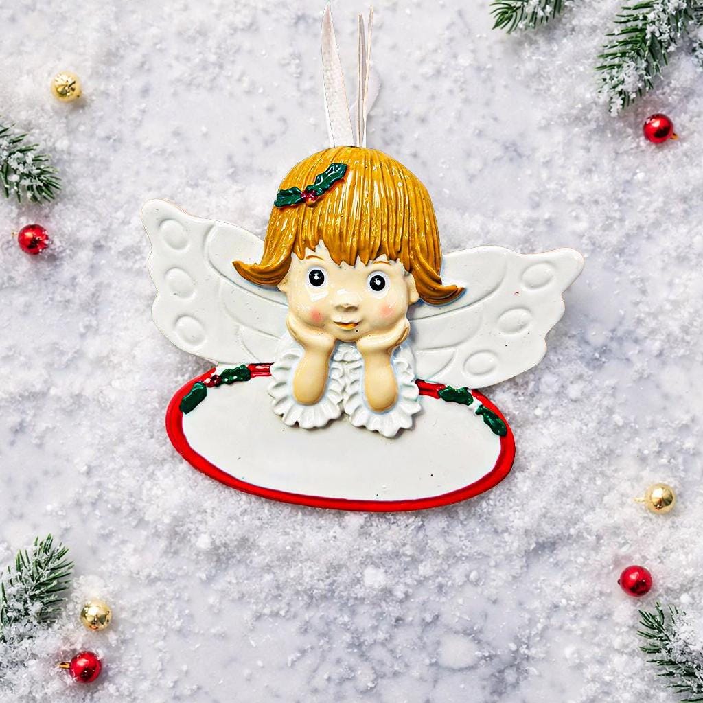 Personalized Lost Daughter Memorial Ornament | Guardian Angel Christmas Keepsake | Raised 3D Ornament