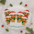 Load image into Gallery viewer, Personalized Family of 6 Gingerbread Ornament | Custom Christmas Keepsake

