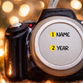 Load image into Gallery viewer, Personalized Camera Ornament | Custom Photographer Gift | Raised 3D Ornament
