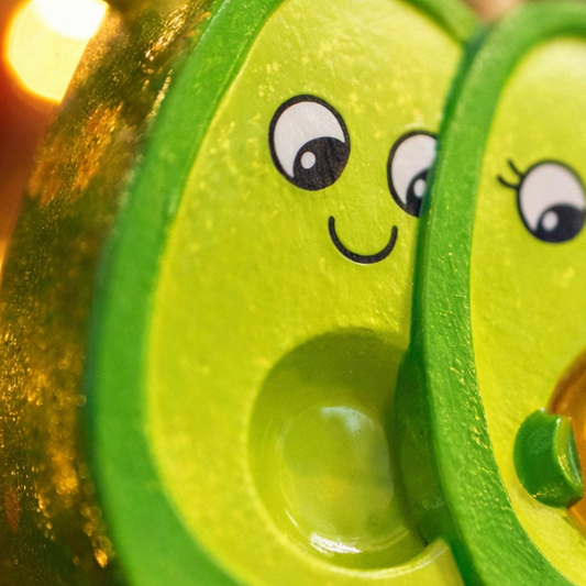 Personalized expecting couple ornament featuring a cute avocado couple design celebrating pregnancy and growing families. This joyful Christmas ornament can be customized with two names and a year, making it perfect for pregnancy announcements, expecting parents, baby reveals, and first Christmas as a family. A playful and heartwarming keepsake that captures love, excitement, and the beginning of a beautiful new chapter together.