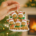 Load image into Gallery viewer, Reindeer Family of 5 Christmas Ornament | Personalized Names and Year | Winter Tree Decor Keepsake
